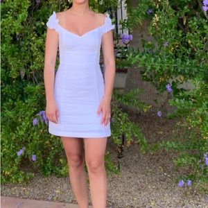 Abercrombie white linen dress